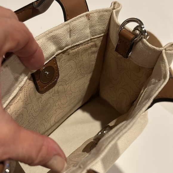 True Religion Canvas Mini Logo Crossbody Tote Bag - Picture 10 of 10